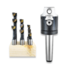 2" Boring head with 3MT arbor and 9pc brazed boring tool set
