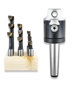 2" Boring head with 3MT arbor and 9pc brazed boring tool set