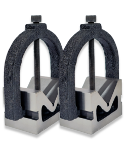 2" x 3" x 2" MATCHED PAIR VEE BLOCK SET AND CLAMPS