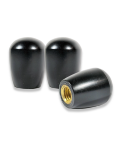 3 X LARGE 32MM X 24.5MM MACHINE CURVED KNOB 10MM THREAD