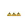 3 x 60 Degree Coated Screw Cutting Tips (internal) 16nra