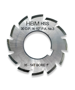 30 DP INVOLUTE GEAR CUTTERS NUMBER 3