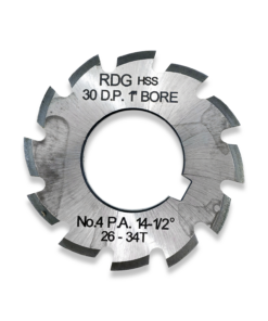 30 DP INVOLUTE GEAR CUTTERS NUMBER 4