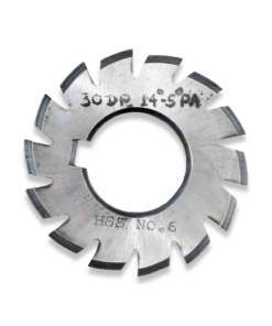 30 DP INVOLUTE GEAR CUTTERS NUMBER 6