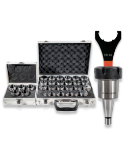30INT ER40 COLLET SET LARGER RANGE COLLETS (3-30MM) CHUCK AND SPANNER BY RDGTOOLS