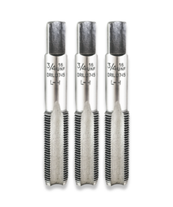 3/4" x 16tpi  UNF TAPS SET LEFT HAND THREAD