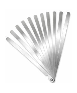 10PC FEELER / THICKNESS GAUGE SET RANGE 0.05 - 0.8MM 300MM LONG