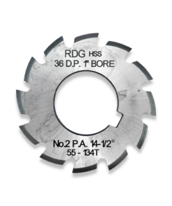36 DP INVOLUTE GEAR CUTTERS NUMBER 2