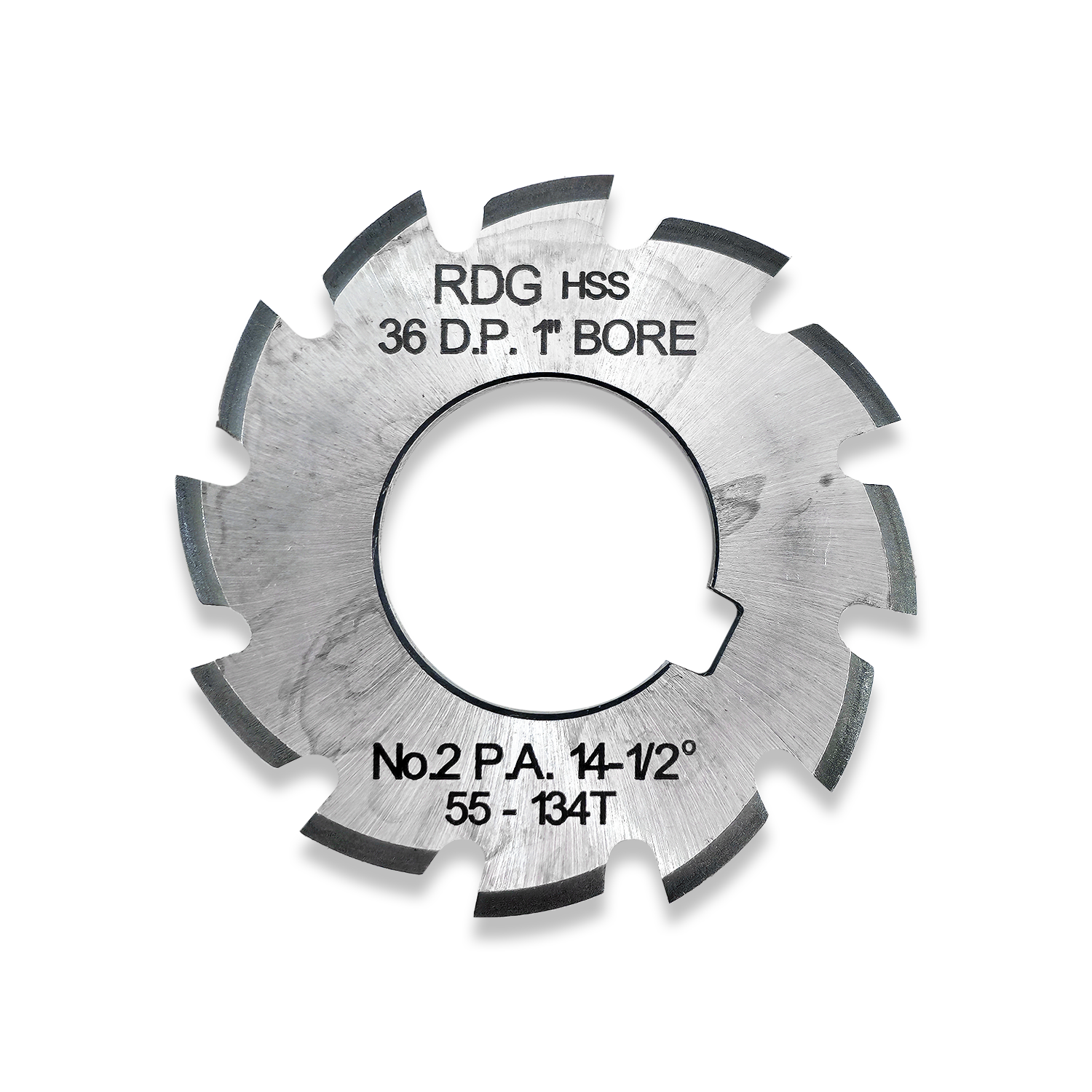 36 DP INVOLUTE GEAR CUTTERS NUMBER 2