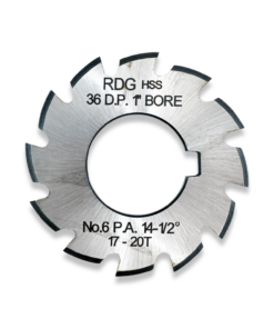36 DP INVOLUTE GEAR CUTTERS NUMBER 6