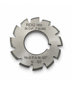 36 DP INVOLUTE GEAR CUTTERS NUMBER 8