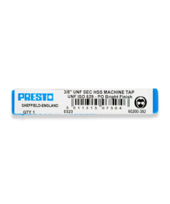 Presto 3/8" UNF HSS Second Tap