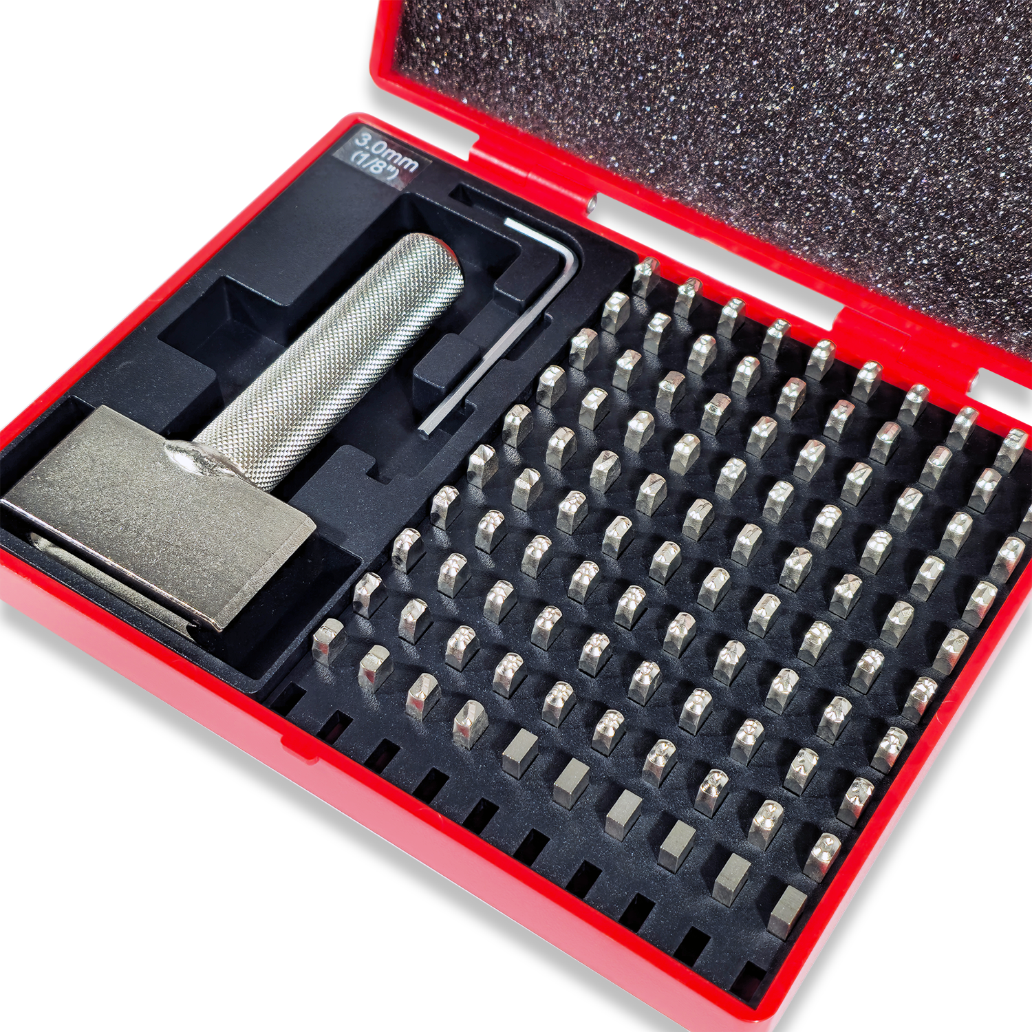 3MM COMBINATION NUMBER / LETTER STAMPS "TYPE AND TYPE HOLDER" - Image 2