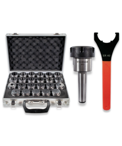 3MT ER40 COLLET CHUCK AND 23PC COLLET SET (3-25MM) WITH SPANNER BY RDGTOOLS