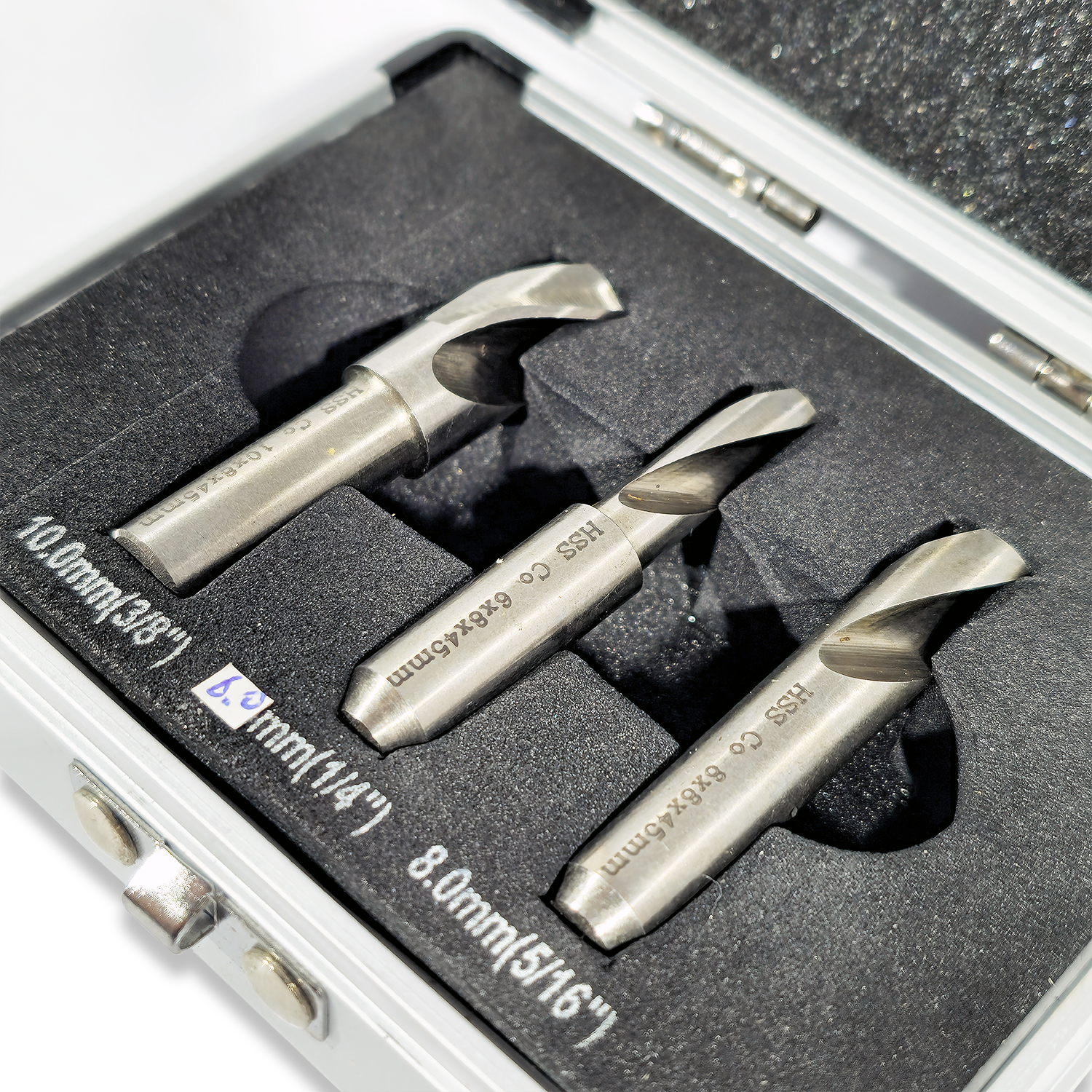 3PC SPOT WELD DRILLS HSS COBALT 6.5MM, 8MM, 10MM,HIGH SPEED COBALT - Image 2