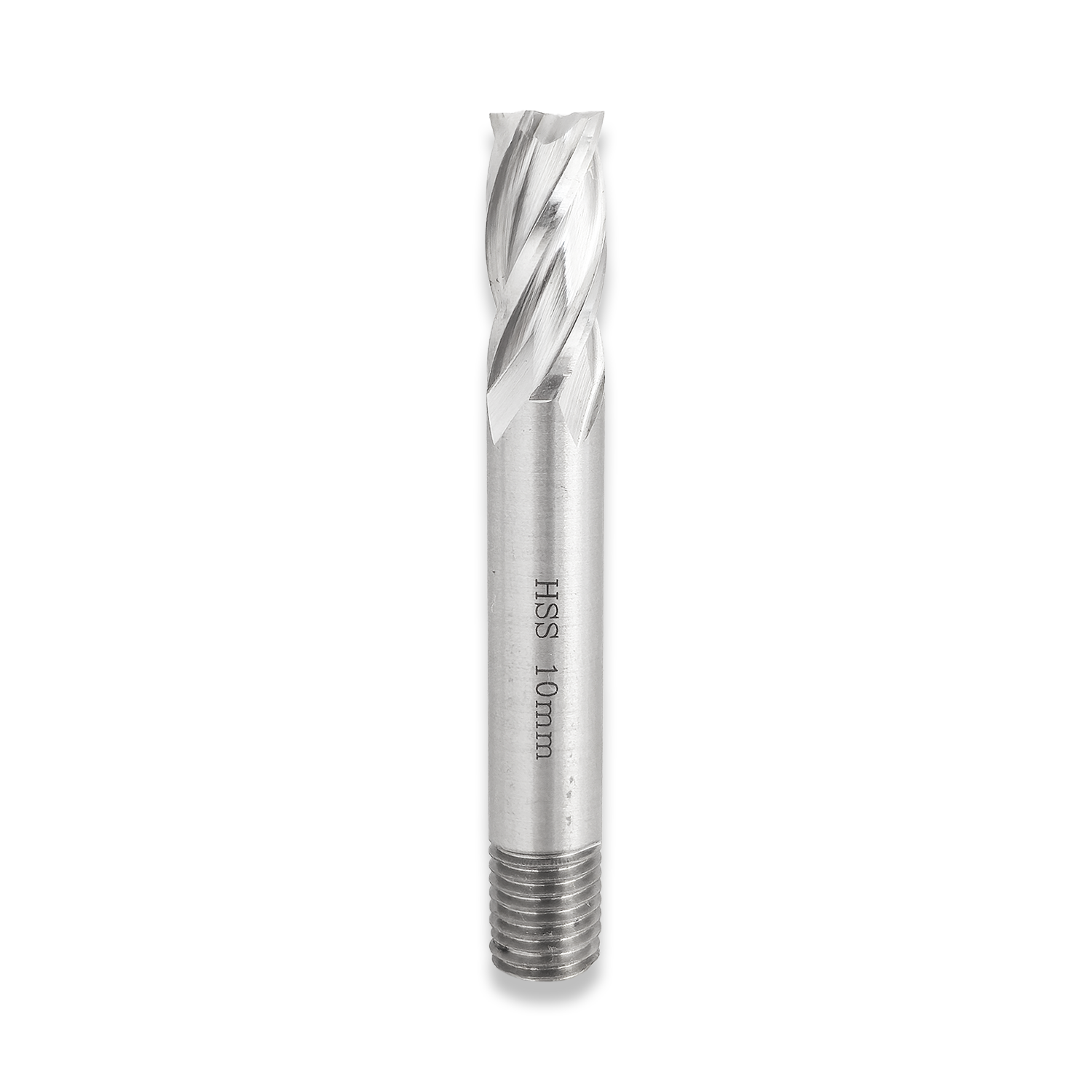 4 FLUTE ENDMILL (THREADED SHANK) 10MM DIAMETER