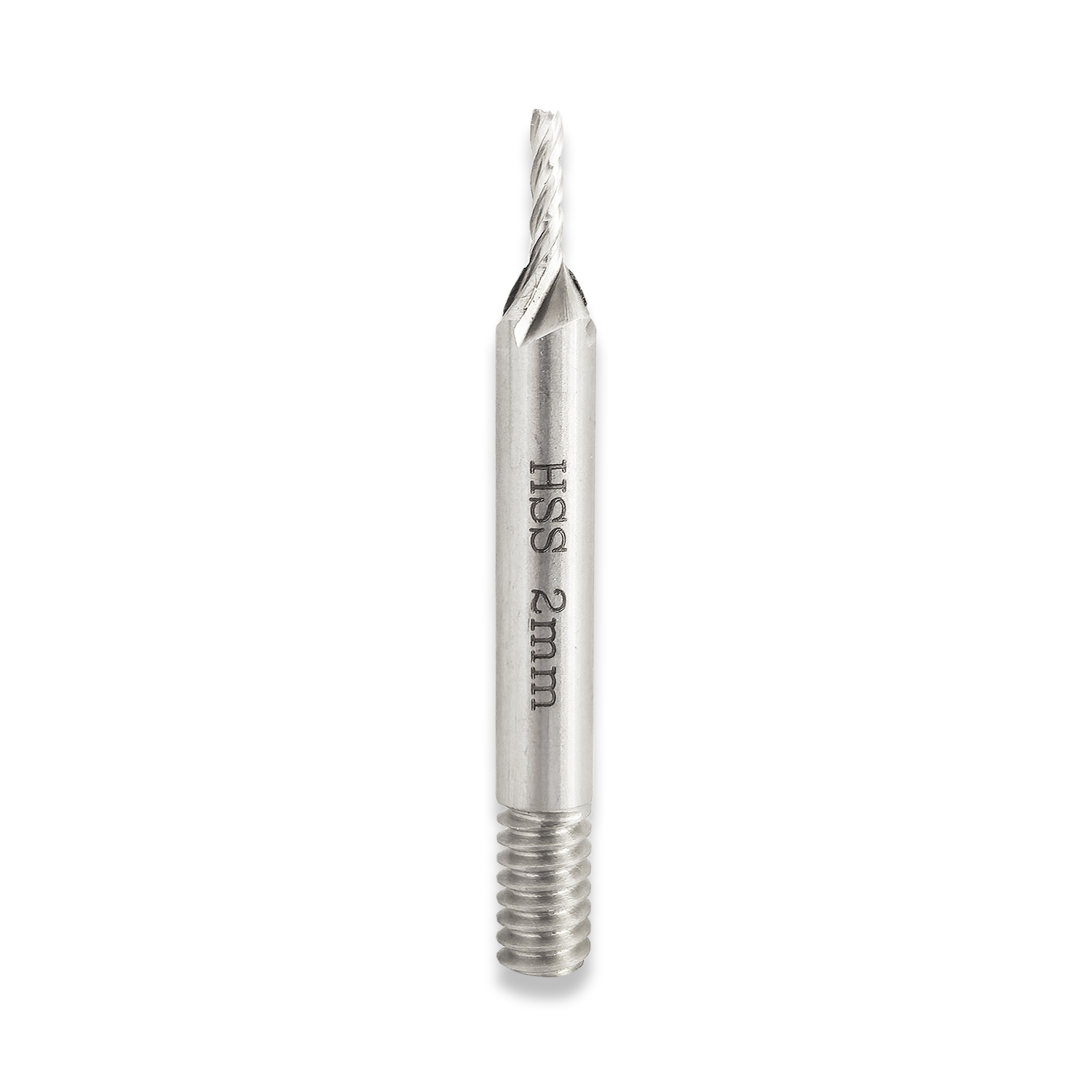 4 FLUTE ENDMILL (THREADED SHANK) 2MM DIAMETER