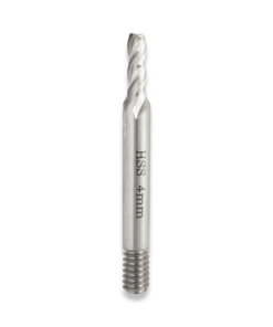 4 FLUTE ENDMILL (THREADED SHANK) 4MM DIAMETER