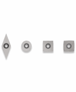 4 INTERCHANGEABLE CARBIDE INSERTS FOR OUR WOOD TURNING CHISELS