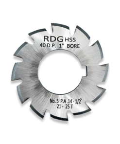 40 DP INVOLUTE GEAR CUTTERS NUMBER 5