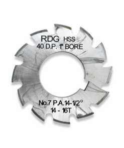 40 DP INVOLUTE GEAR CUTTERS NUMBER 7