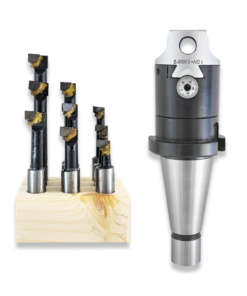 40 INTERNATIONAL BORING HEAD WITH 9PC BRAZED TOOL SET (2" DIA)