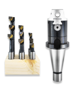 40 INTERNATIONAL BORING HEAD WITH 9PC BRAZED TOOL SET (50MM DIA)