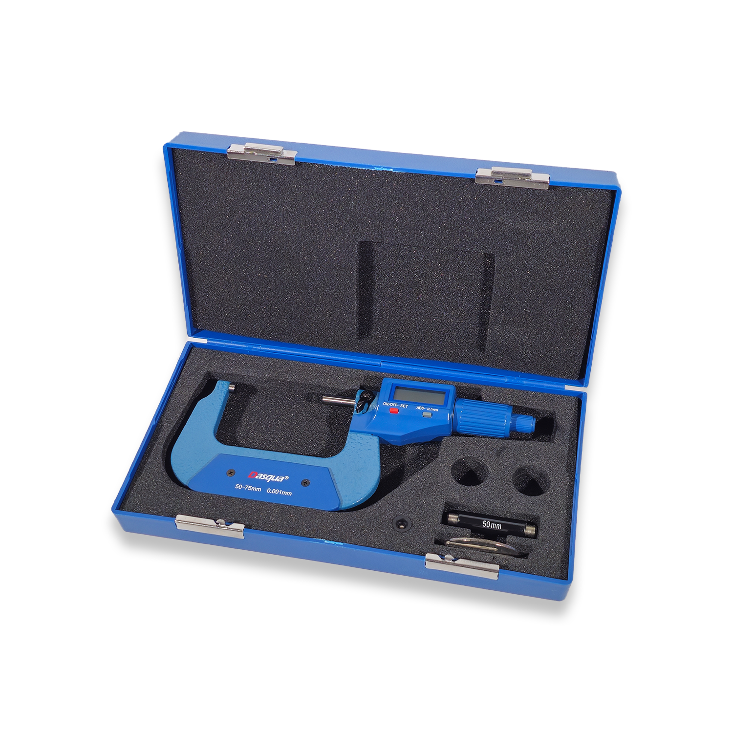 Dasqua Digital Outside Micrometer 50-75mm / 2-3" stainless steel spindle - 4210-2115A - Image 3