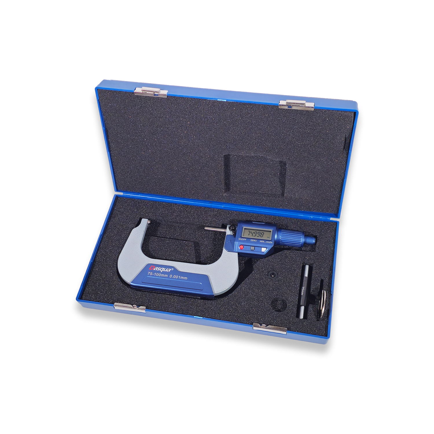 DIGITAL OUTSIDE ELECTRONIC MICROMETER 75-100MM/3-4'' PRECISION BY DASQUA 4230-2020 - Image 3