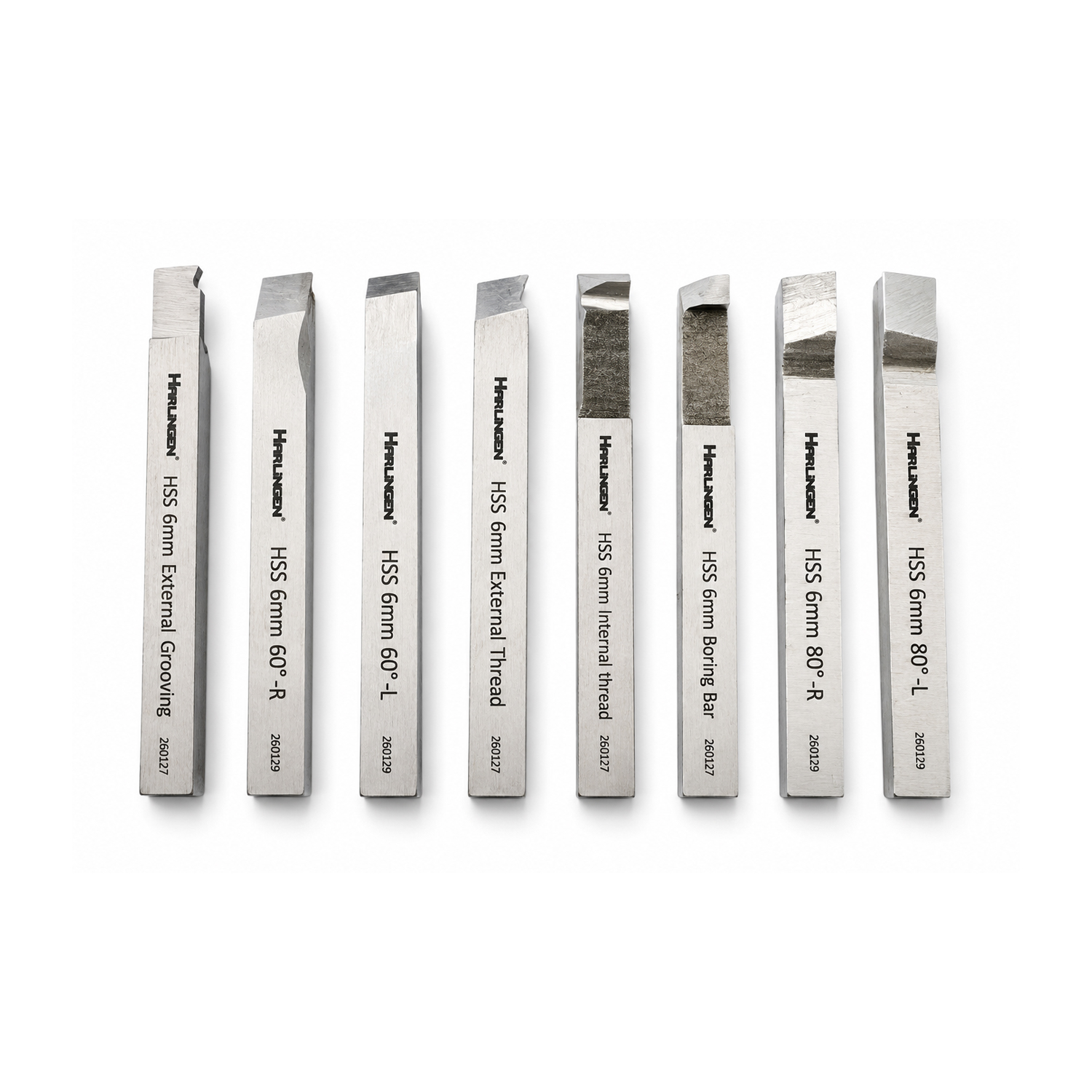 8PC HSS LATHE TURNING FACING THREADING TOOL SET 6MM SHANK TOOLS - Image 3
