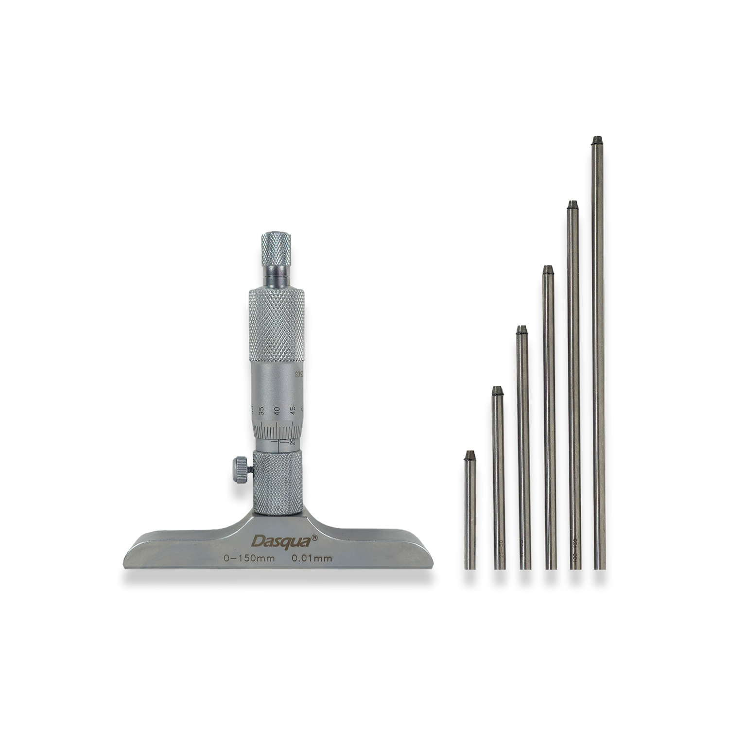 0-150MM DEPTH GAUGE MICROMETER METRIC PRECISION MADE BY DASQUA 4611-8125