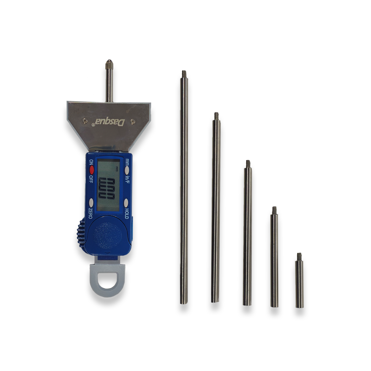 DIGITAL TYRE TREAD DEPTH GAUGE 0-25MM / 0.1'' EXTENDING ARMS BY DASQUA 4710-1205