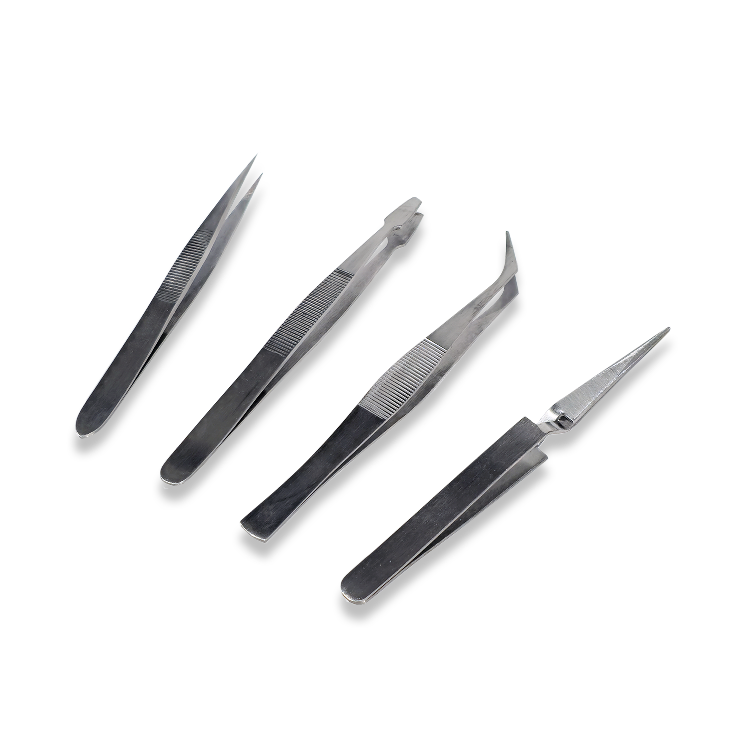 4PC TWEEZER SET STAINLESS STEEL JEWELLERY MAKING WATCHMAKING TOOLS