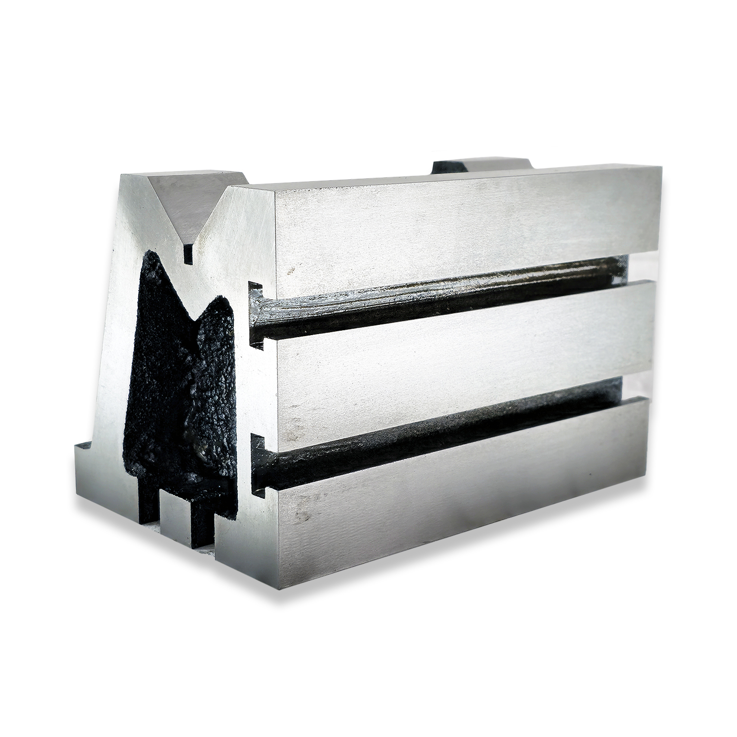 4" x 4" x 6" TEE SLOTTED VEE ANGLE PLATE