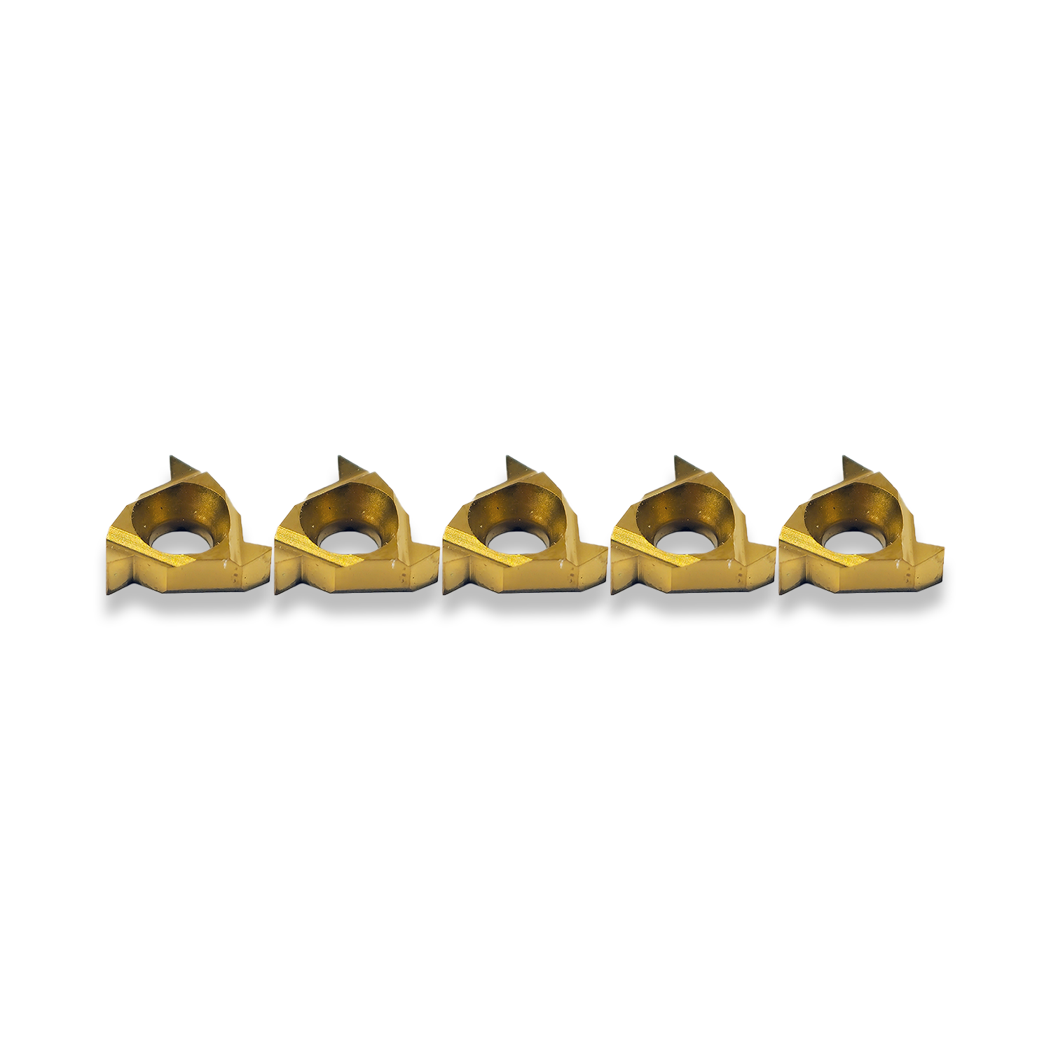 5 x 55 Degree Coated Screw Cutting Tips (internal) 08nra
