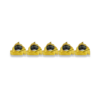 5PC INDEXABLE EXTERNAL THREADING INSERTS 55 DEGREE IMPERIAL 11ER55 11MM