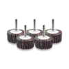 5 x FLAP WHEELS (SAND PAPER) 50mm x 25mm (6mm shank)