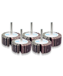 5 x FLAP WHEELS (SAND PAPER) 60mm x 25mm (6mm shank)
