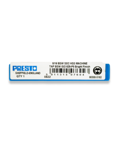 Presto  5/16" BSW HSS Second Tap