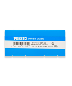 Presto 5/16" UNF HSS Set of 3 taps