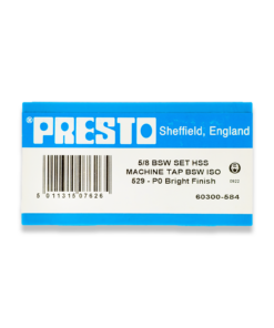 Presto 5/8" BSW HSS set of 3 taps