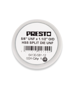 Presto UK 5/8" UNF HSS Circular split die