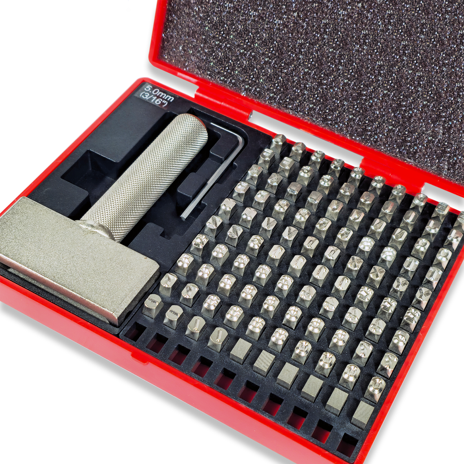 5MM COMBINATION NUMBER / LETTER STAMPS "TYPE AND TYPE HOLDER" - Image 2