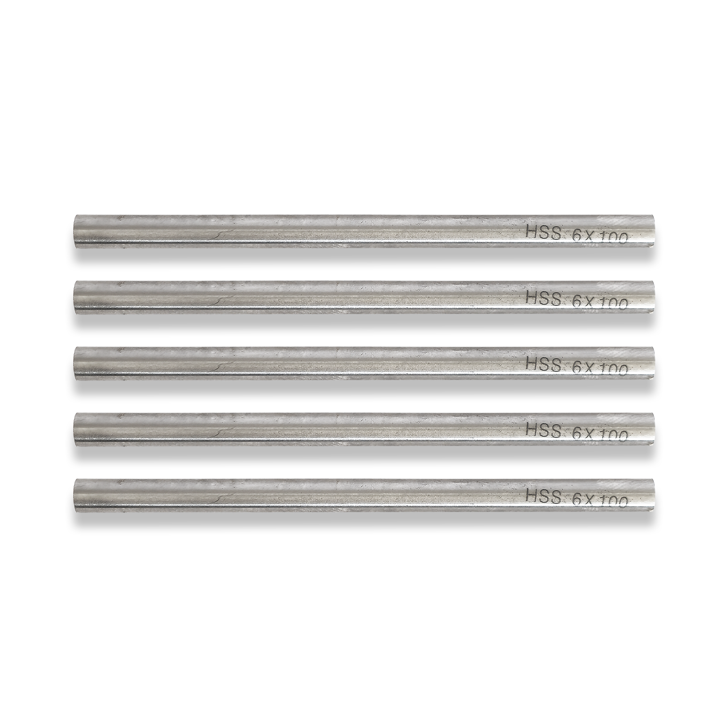 5X ROUND TOOL STEEL 6mm x 100mm LONG BLANK END