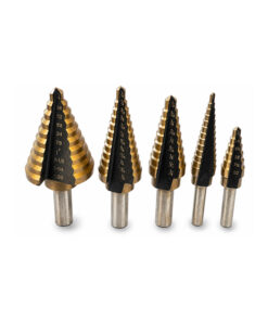 Alternative view of 5PC STEP DRILL SET IMPERIAL HSS TITANIUM 3/16 - 1-3/8"