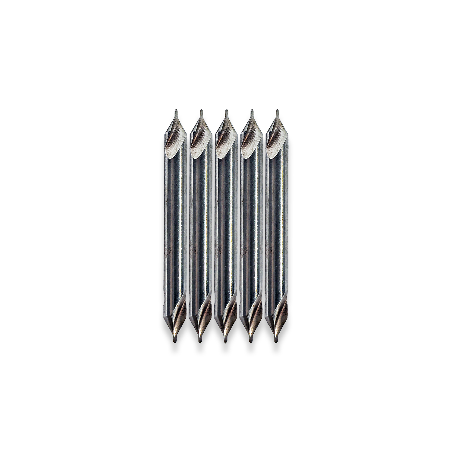 5 X CENTRE DRILLS (0.8mmDIA)