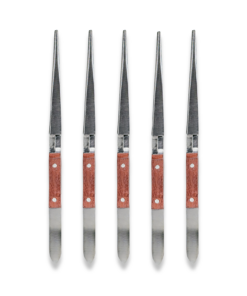 5x CROSS LOCK FIBRE TWEEZER STRAIGHT JAWS JEWELLERY MAKING