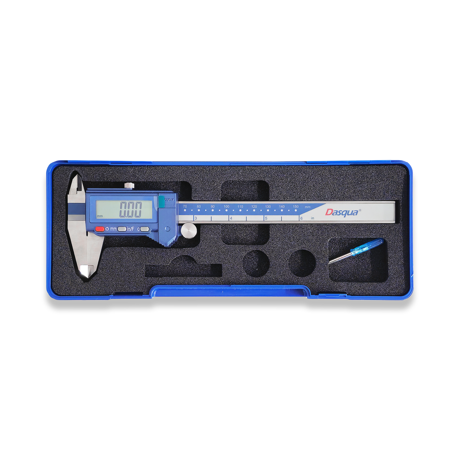 6'' DIGITAL VERNIER CALIPER MICROMETER FRACTION IP54 WATERPROOF 2000-1005 - Image 4
