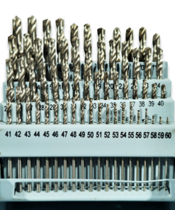 Alternative view of 60 PIECE WIRE GAUGE SIZE DRILL SET 1-60 DRILLS