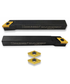Alternative view of 8MM DCMT 07 TURNING TOOLS 1 LEFT HAND & 1 RIGHT HAND WITH 2 EXTRA TIPS